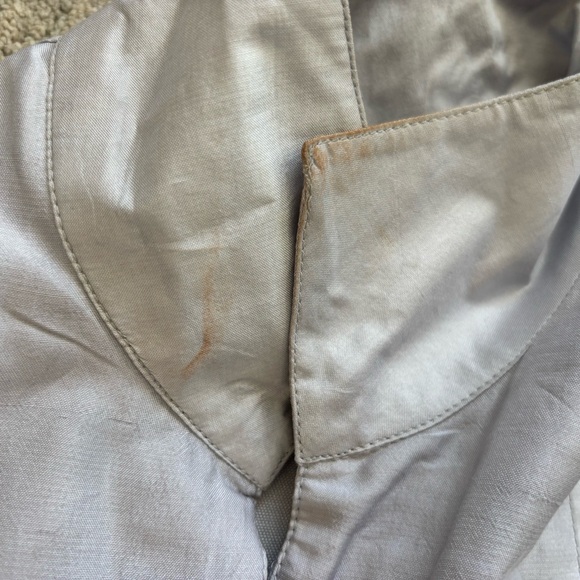 SUE SARTOR Light Blue Maxi Dress with Belt and Flutter Short Sleeves XS Feminine - Picture 4 of 8